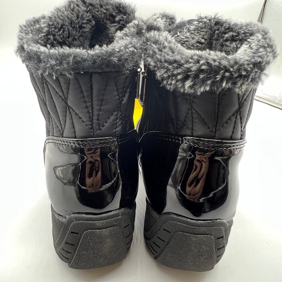 Khombu Waterproof Winter Ankle Snow Boots Size 6.5 Black - Picture 5 of 11